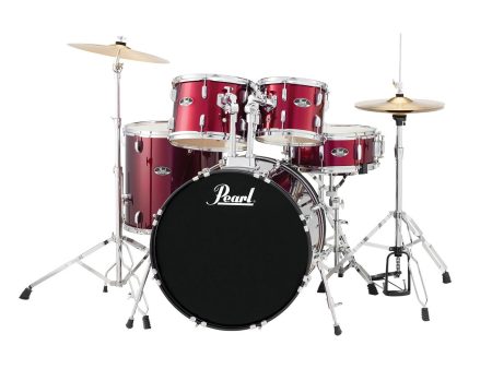 Pearl Roadshow RS525SC C91 5-Piece Drum Set Wine Red Hot on Sale