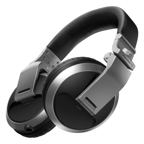 Pioneer HDJ-X5-K Professional DJ Headphones - Silver For Sale