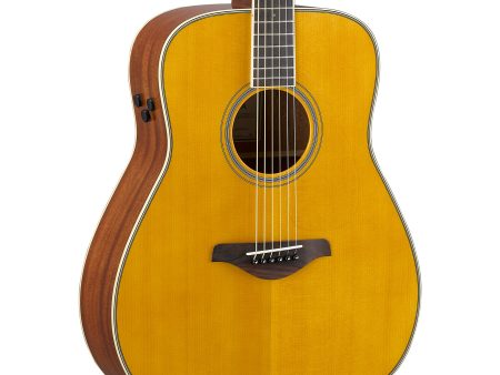 Yamaha FG Series TransAcoustic Folk Body Acoustic Electric Guitar - Vintage Tint For Cheap