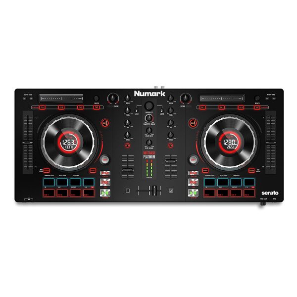 Numark Mixtrack Platinum - DJ Controller with Jog Wheel Display for Serato DJ Fashion