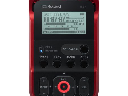 Roland R-07 Portable Audio Recorder (Red) Cheap