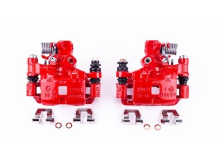 Power Stop 93-97 Cadillac Seville Rear Red Calipers w Brackets - Pair Online Hot Sale