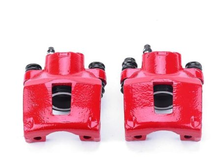 Power Stop 96-02 Ford Crown Victoria Rear Red Calipers w o Brackets - Pair Fashion