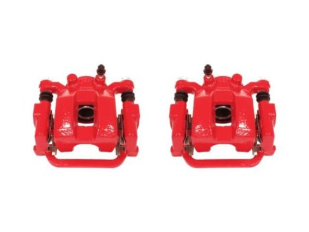 Power Stop 03-08 Infiniti FX35 Rear Red Calipers w Brackets - Pair Online Sale