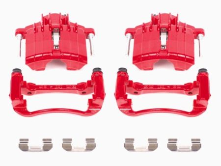 Power Stop 04-05 Chevrolet Classic Front Red Calipers w Brackets - Pair Hot on Sale