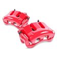 Power Stop 99-04 Chrysler 300M Front Red Calipers w o Brackets - Pair Fashion