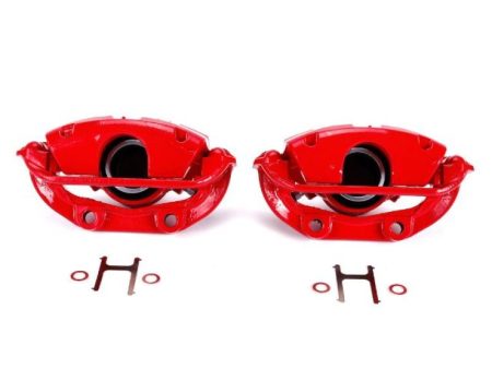 Power Stop 94-96 Chevrolet Caprice Rear Red Calipers w Brackets - Pair Online Sale