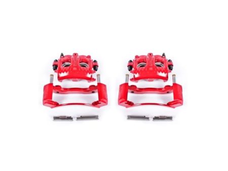 Power Stop 97-02 Ford Expedition Front Red Calipers w Brackets - Pair Hot on Sale