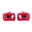 Power Stop 01-05 Mazda Miata Front Red Calipers w Brackets - Pair For Cheap