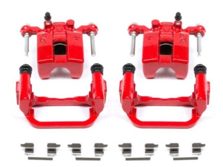 Power Stop 03-05 Infiniti G35 Rear Red Calipers w Brackets - Pair Online Hot Sale